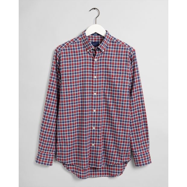 red tartan shirt men