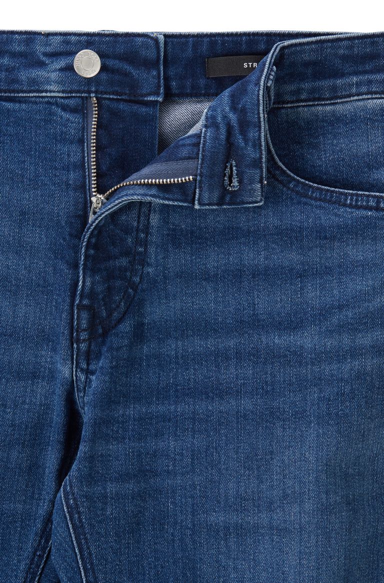 Men's Hugo Boss Maine 3+ Jeans Blue - Aukia Menswear