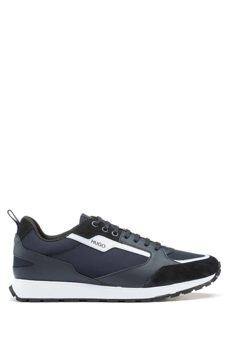 Men's Hugo Boss Icelin Runner Shoes Dark Navy - Aukia Menswear