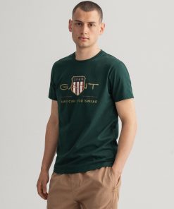 Gant Archive Shield T-shirt Tartan Green