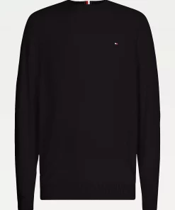 Tommy Hilfiger Pima Cotton Cashmere Sweater Black