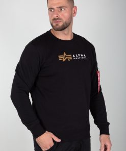Alpha Industries Alpha Label Sweater Black